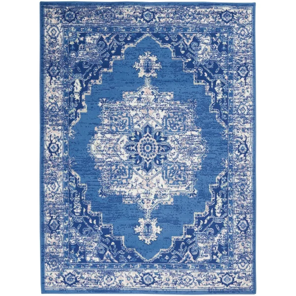 Nourison Whimsicle WHS03 Area Rug, Grey Blue, 5& x 7&