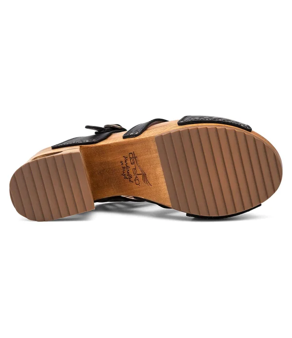 Dansko Women's Oralee Black Waxy Full Grain