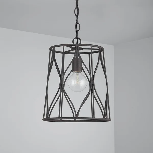 Austin Allen & Co. 9F368A 1 Light Pendant Rustic Iron Finish