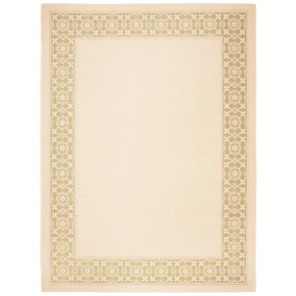 Safavieh 4& x 5&-7x22 Courtyard CY6003-14 Cream - Green Rug