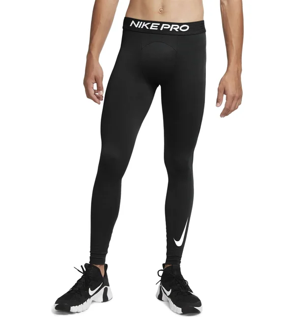 Nike Men's Pro Warm Tights, Small, Black