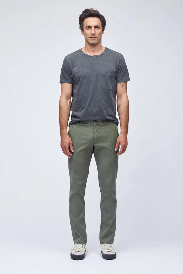 Stretch Organic Cotton Chinos for Men by Bonobos - Olive Green - 33x34 Skinny