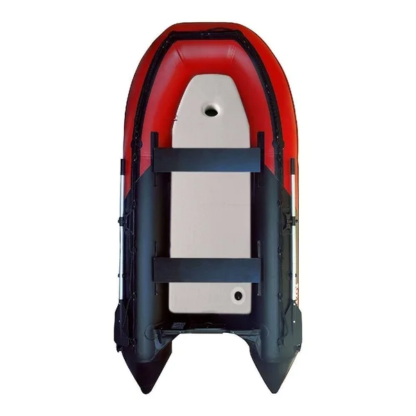 Aleko 10.5ft Inflatable Fishing Boat with Air FLOOR - Red and Black