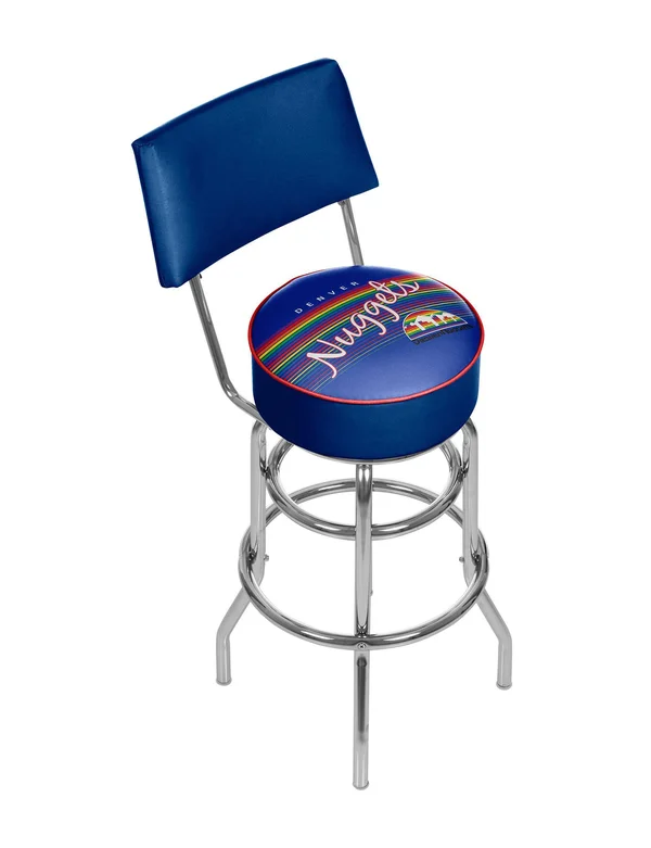 Denver Nuggets NBA Hardwood Classics Bar Stool with Back
