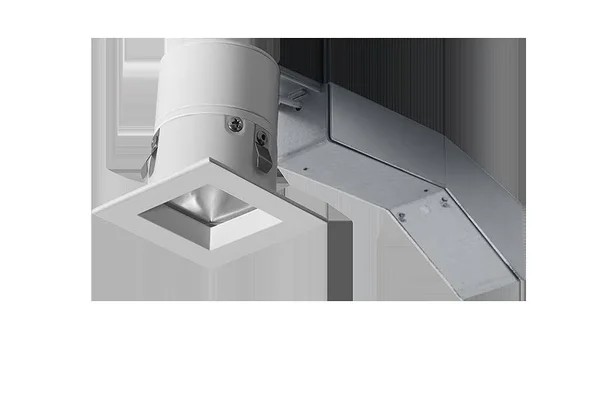 RAB REMODELER 2 inch Square 8W 3500K Dimmable Triac 20 Degree 1/2 inch Trim White Ring (RDLED2S8-20YN-TW)