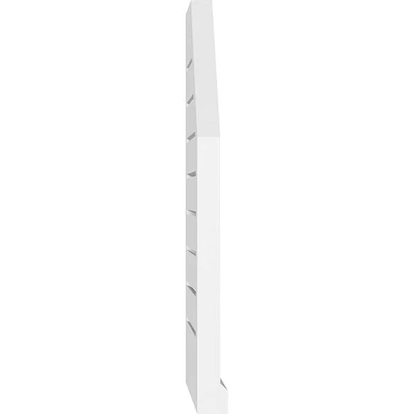 Ekena Millwork GVPOL30X3403SF 30x22W x 34x22H Octagonal Surface Mount PVC Gable Vent: Functional, w/ 2x22W x 2x22P Brickmould Si