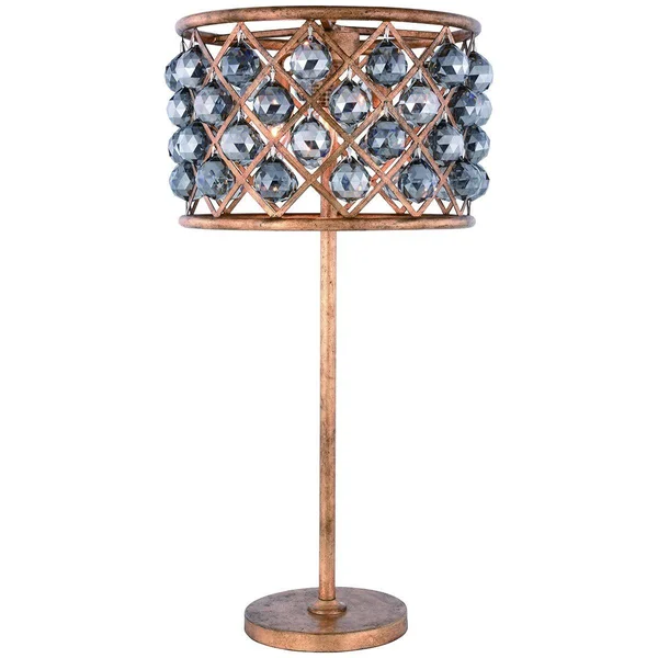 Elegant Lighting-1206TL15MB/RC-Madison - 3 Light Table Lamp Matte