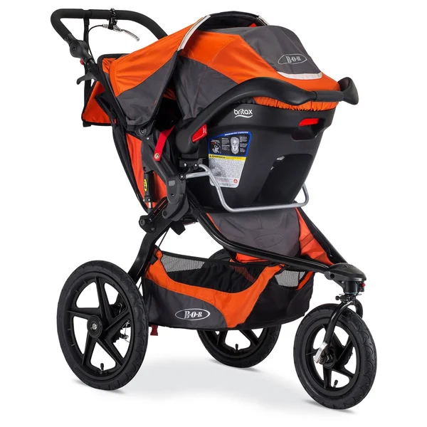 Bob Revolution Pro Jogging Stroller - Up to 75 Pounds - UPF 50+ Canopy - Easy Fold - Adjustable Handlebar with Hand BRAKE - Canyo