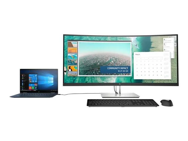 HP E344c 34x22 Wqhd Curved Screen LED LCD Monitor - 21:9