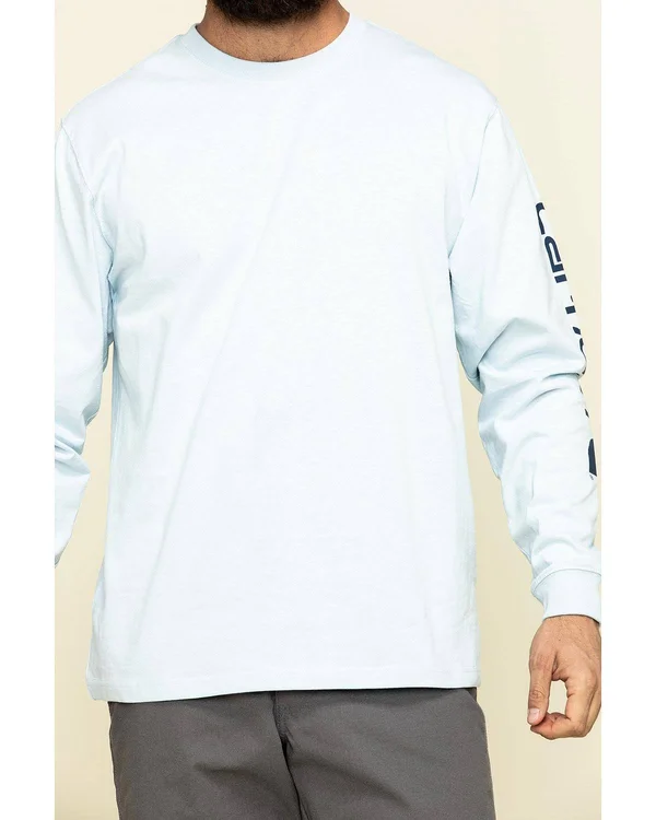Carhartt Men's Signature Logo Long Sleeve T Shirt