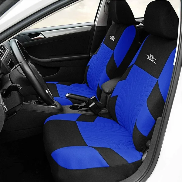 AUTOYOUTH Car Seat Covers Universal Fit Full Set Protectors Blue