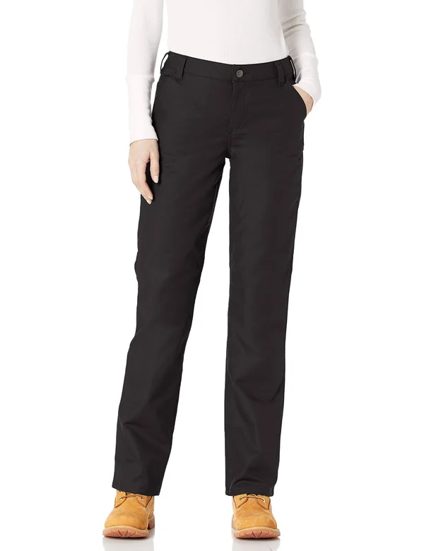 Carhartt Rugged Professional Series Women's Original Fit Pant, Black, 10 Short