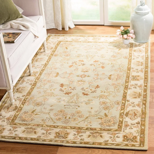 Safavieh Bergama Brg135 Area Rug Khaki, Ivory 6' x 6' Round