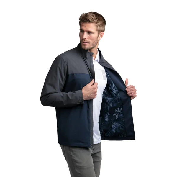 TravisMathew Men's Future Primitive Jacket Heather Black, XL