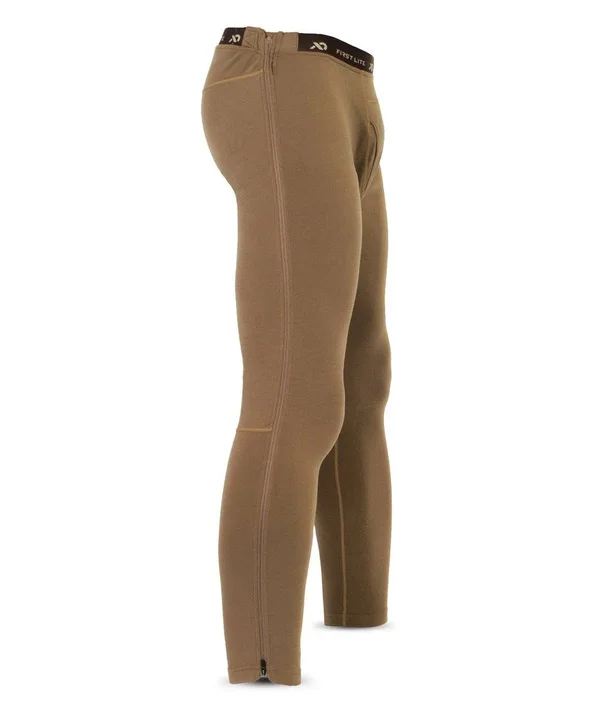 Men's Kiln Zip Off Long John Ash Grey, XXL by First Lite