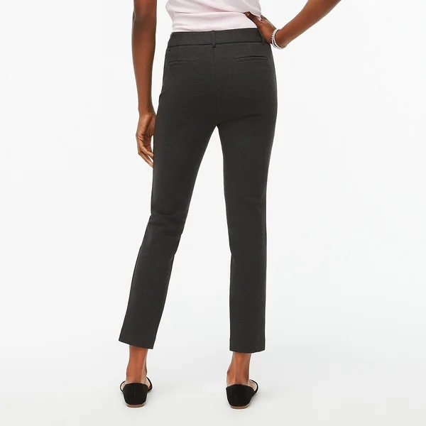 J.Crew Factory Womens Ponte Slim Work Pant (Heather, Size 24)