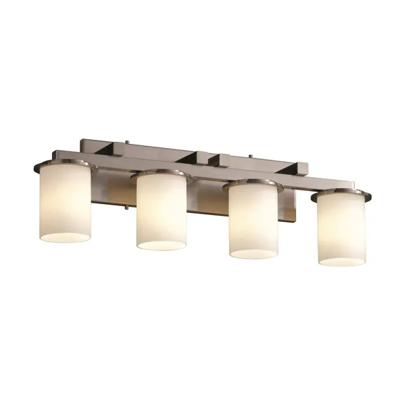 Justice Design-FSN-8774-10-RBON-DBRZ-Fusion - Dakota 4-Light Bath Bar
