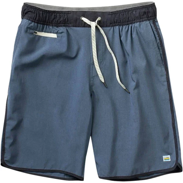 Vuori Banks Short - Men's Azure Linen Texture, L