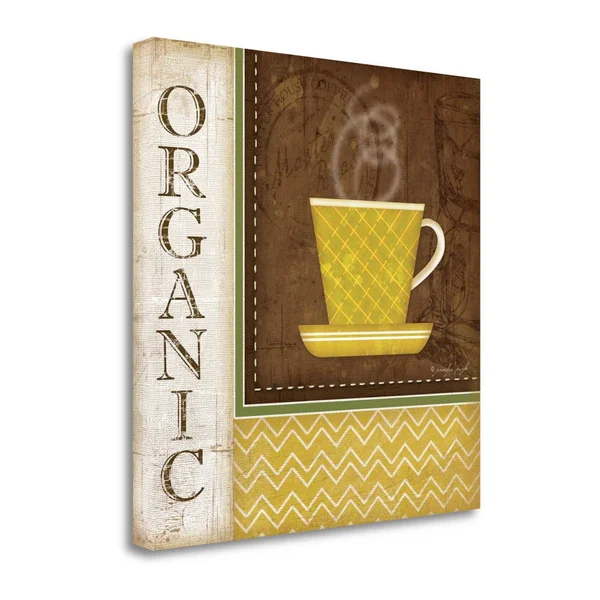 Tangletown Fine Art 'Organic Coffee' by Jennifer Pugh Graphic Art on Wrapped Canvas