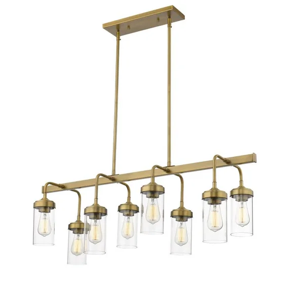 Z-Lite 617-8L-PN Calliope 8 Light Pendant, Polished Nickel