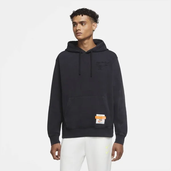 Nike Club Wash Drip Hoodie - Mens - Black/Black