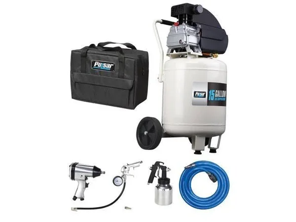 Pulsar PCE6150VK Air Compressor, 15 Gallon