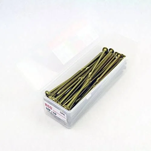 GRK Fasteners, 3/8 in RSS Rugged STRUCTURAL Screws - 10 in - 50 Pack