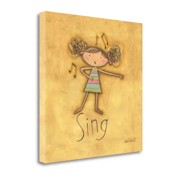 Sing by Anne Tavoletti Fine Art Giclee Print on Gallery Wrap Canvas