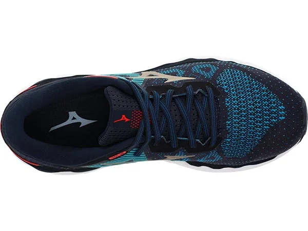 Mizuno Men's Wave Horizon 5 India Ink-Platinum Gold - 12.5