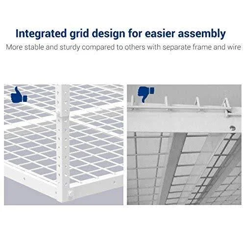 Fleximounts GR38 3x8 Foot Adjustable Overhead Garage Storage Ceiling Rack - White