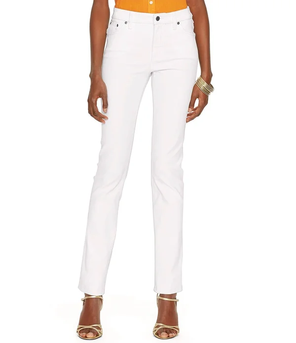 Lauren Ralph Lauren White Slimming Straight Jeans