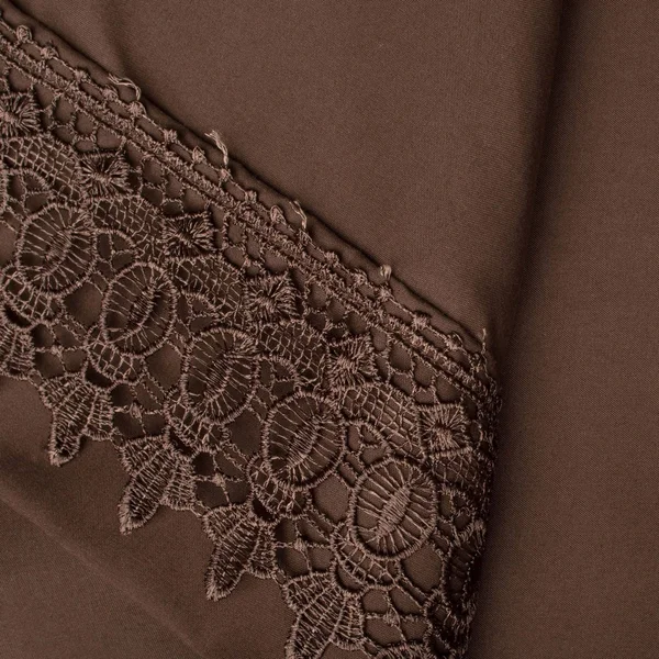 Southshore Fine Linens Vintage Crochet Lace Hem Extra Deep Pocket Sheet - Full - Taupe