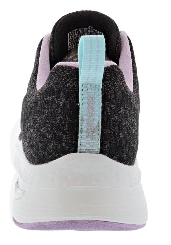 Women's Skechers Arch Fit Comfy Wave Sneaker, Size: 6.5, Black