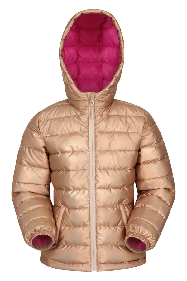 Mountain Warehouse Seasons Kids Water Resistant Padded Jacket - Pink, Size 2T