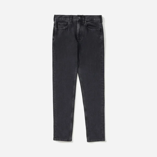 Men's Slim 4-Way Stretch Organic Jean - Uniform by Everlane in Washed Black, Size 40x32