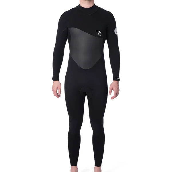 Rip Curl Omega 3/2 Back Zip Wetsuit - Black