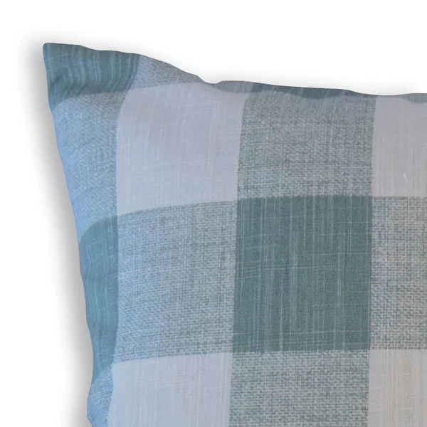 The Pillow Collection Jaspen Plaid Decorative Throw Pillow - 18 x 18 - Light Green