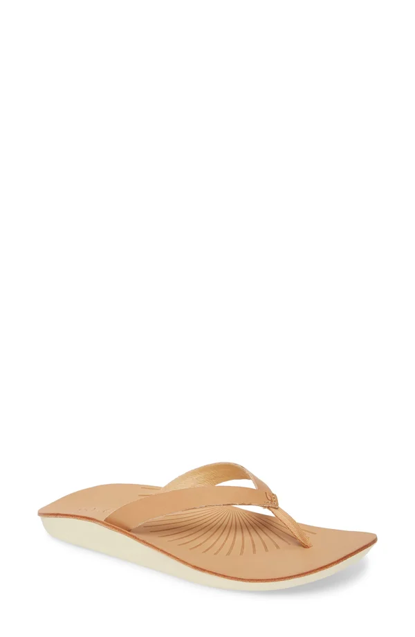 Olukai Women's IWI Sandal - 7 - Golden Sand/Golden Sand