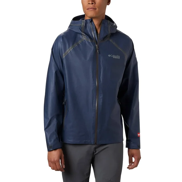 Columbia Men's Outdry EX Reign Jacket (M Collegiate Navy Heather)
