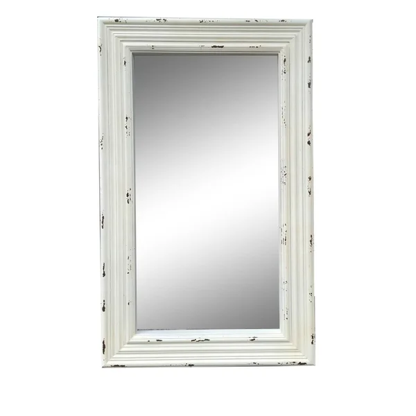 Crestview Collection Lisa White Wall Mirror-CVTMR1654