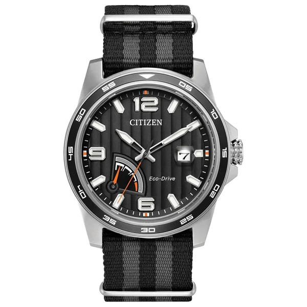 Citizen PRT Eco-Drive Black Dial Men's Watch AW7030-06E