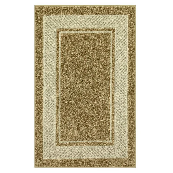 Maples Estate Border Rug - Beig/Green, 7x10 ft