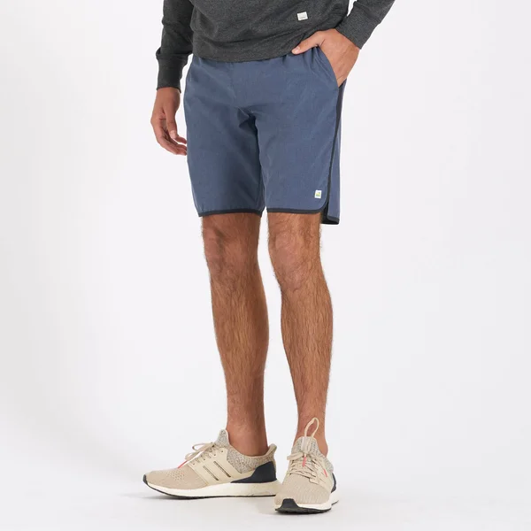 Vuori Banks Short - Men's Azure Linen Texture, L