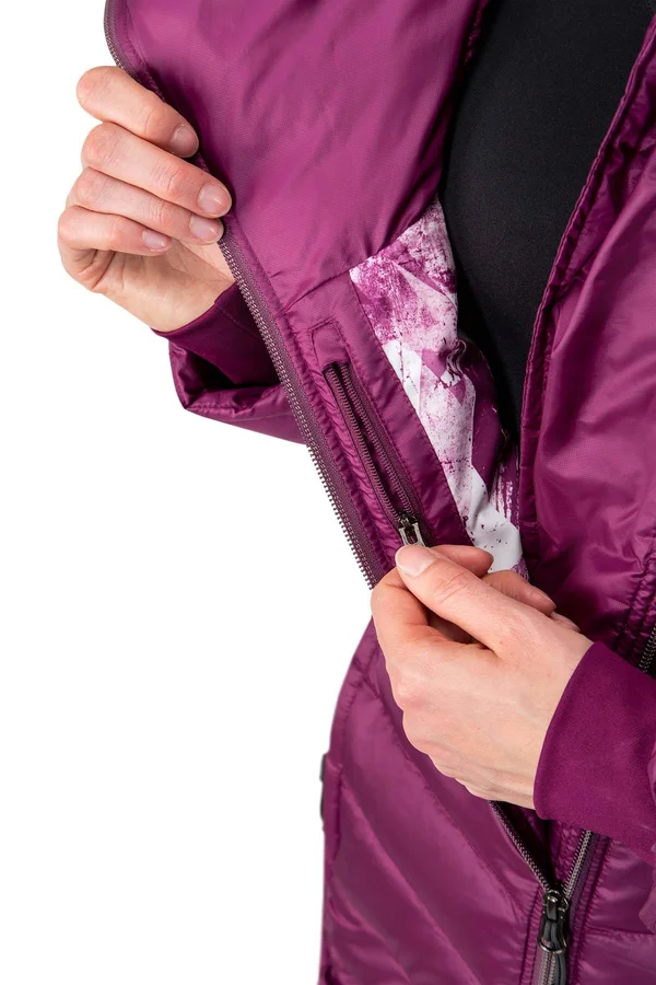 Spyder Women's Timeless Long Down Jacket - Xs - Abyss