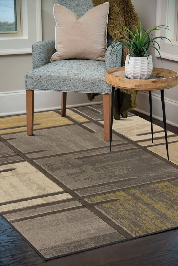United Weavers Contours Stiletto Grey Area Rug 5&3x22 x 7&6x22