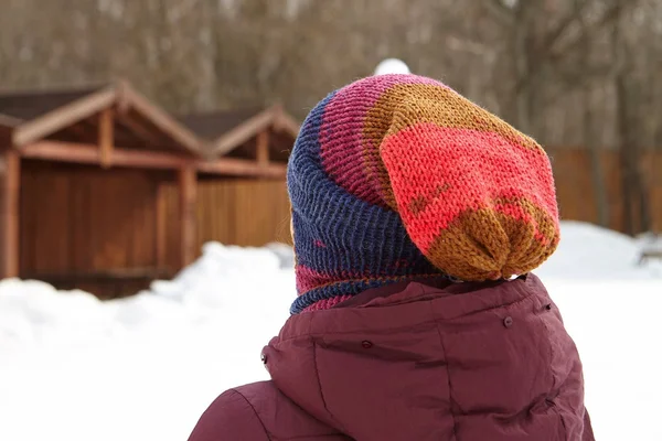 Knitted Winter Balaclava Knit Face Mask Fashion Hat Crochet Acrylic Yarn Handmade Slouchy Hood Hiking Ski Man Woman Unisex Motle