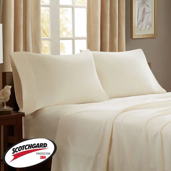 JLA Home 3M Peak Performance Fleece Sheet Set - Gray, Queen