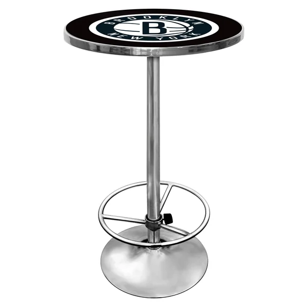 NBA Brooklyn Nets Chrome Pub Table