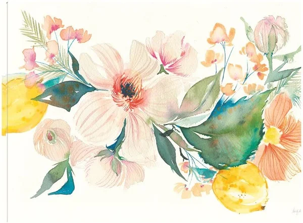 Citrus Summer II Canvas Art by Kristy Rice 32x24 Fineartcanvas