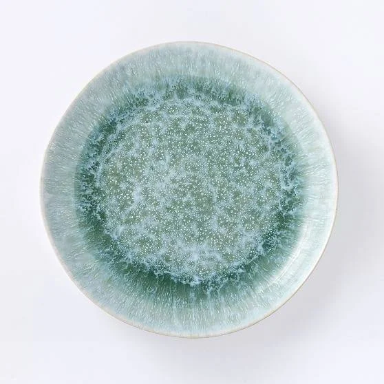 Reactive Glaze Dinner PLATE, Set of 4, Dusty Mint - Dinnerware Looks - Tabletop